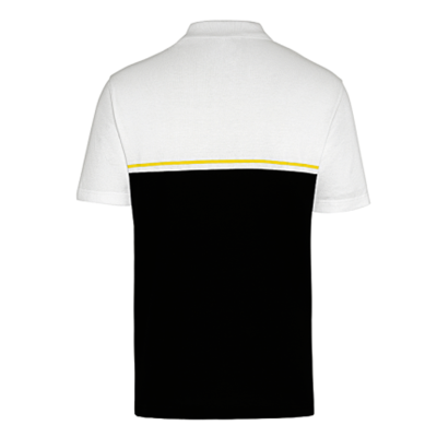 Camiseta Polo Blanca Con Negro MINI Para Caballero