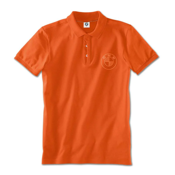 Camiseta Polo Naranja BMW Para Caballero