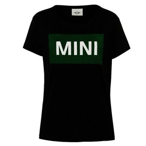 Camiseta Negra c/ Verde MINI Para Dama