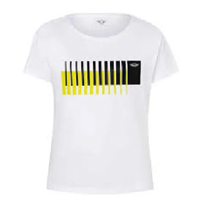 Playera Blanca Wing Logo 3D MINI Para Dama