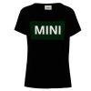 Playera Negra c/ Verde MINI Wordmark